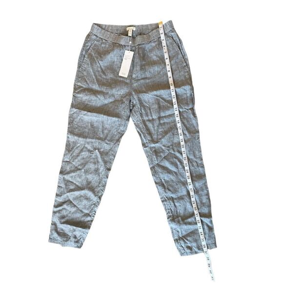 Eileen Fisher Slouchy Ankle Chambray Linen Pants Size PP/PTP - Picture 3 of 10